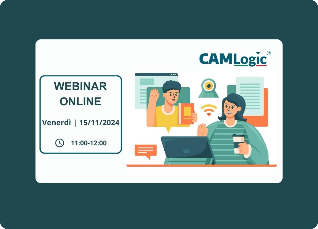 CAMLogic online webinar invito novembre